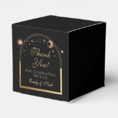 Ballotins Céleste Black Gold Sun Moon Stars Mariage (Arrière)