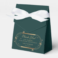 Céleste Vert Or Soleil Lune Étoiles Mariage
