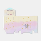 Ballotins Celestial Gemini Watercolor | 1st Birthday (Déplié)