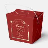 Ballotins Celestial Rouge foncé Or Soleil Lune Étoiles Maria (Arrière)