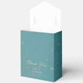 Ballotins Celestial Turquoise Gold Sun Moon Stars Mariage (Ouvrir)