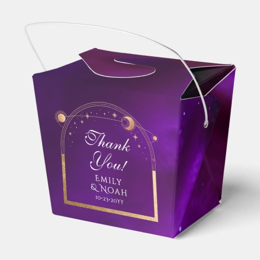 Ballotins Celestial violet Turquoise or Sun Moon étoiles Mar (Arrière)