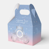 Ballotins Cendrillon Chaussure bleu clair et rose Quinceañer (Arrière)