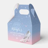 Cendrillon Chaussure Bleu Clair et Rose Quinceañer