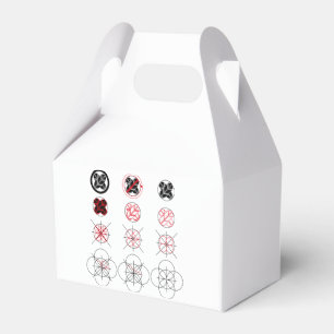 Ballotins Cercle avec des plumes de faucon différentes (dess