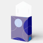 Ballotins Cercles Bleus Rétro & Ovales Royal Periwinkle Aqua (Ouvert)