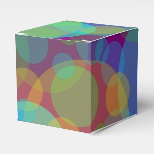 Ballotins Cercles Colorés Art Abstrait (Verso)