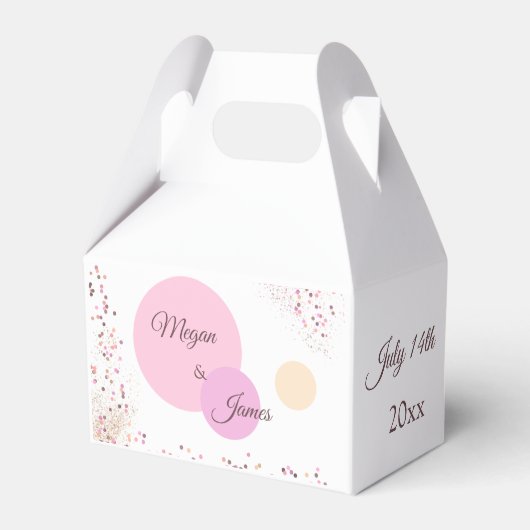 Ballotins Cercles Confetti Roses (Verso)