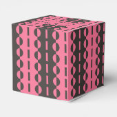 Ballotins Cercles sur bandes - Charbon et rose classique (Arrière)