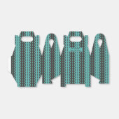 Ballotins Cercles sur bandes - Charcoal Blue Aqua Gable (Déplié)