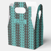 Ballotins Cercles sur bandes - Charcoal Blue Aqua Gable (Ouvert)