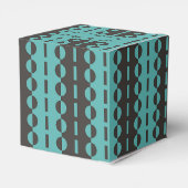 Ballotins Cercles sur Rayures - Charbon Aqua Bleu Classique (Arrière)