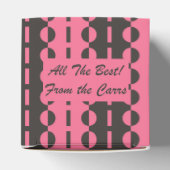 Ballotins Cercles sur Rayures - Charbon et Cœur Rose (Haut)