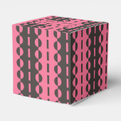 Ballotins Cercles sur Rayures - Charbon et Cœur Rose (Arrière)