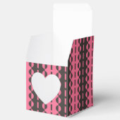 Ballotins Cercles sur Rayures - Charbon et Cœur Rose (Ouvert)