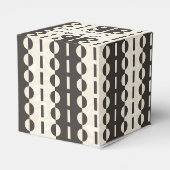 Ballotins Cercles sur Rayures - Classique Charbon Crème (Arrière)