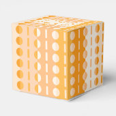 Ballotins Cercles sur rayures - Classique ombré orange pêche (Arrière)