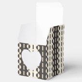 Ballotins Cercles sur Rayures - Cœur Crème Charbon  (Ouvert)