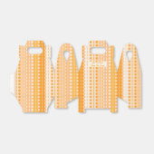 Ballotins Cercles sur rayures - Gable ombré orange pêche  (Déplié)