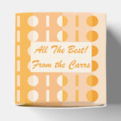 Ballotins Cercles sur Rayures-Ombre Orange Pêche Classique (Haut)