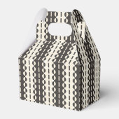 Ballotins Cercles sur Rayures - Pignon Crème Charbon (Arrière)