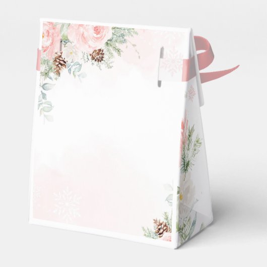 Ballotins Cerf de premier anniversaire rose pâle en hiver (Arrière)