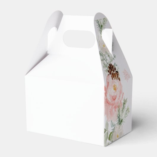 Ballotins Cerf de premier anniversaire rose pâle en hiver (Arrière)