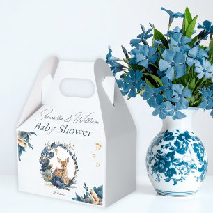 Ballotins Cerf délicat de la forêt bleue florale boho