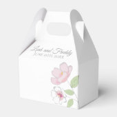 Ballotins Cerise Fleurs Mariage Favor Box (Verso)