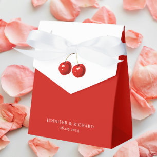 Ballotins Cerises Rouges Simples et Jolies Mariage Rouge et