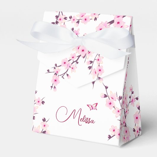 Ballotins Cerisier Fleur Nom Anniversaire (Verso)