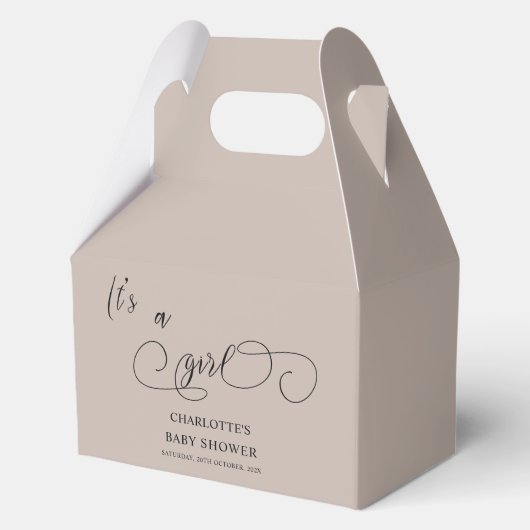 Ballotins C'est un Baby shower de calligraphie minimale mode (Recto)