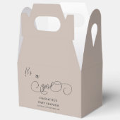 Ballotins C'est un Baby shower de calligraphie minimale mode (Ouvrir)