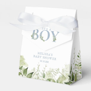 Ballotins C'est un garçon Baby Shower verdure feuillage pous