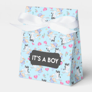 Ballotins C'est un garçon Boîte de cadeaux bébé cigogne