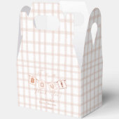 Ballotins C'est un garçon ! Douce gingham marron Notedry Bab (Ouvrir)