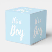 Ballotins C'est un garçon, un baby shower bleu clair, révèle (Arrière)