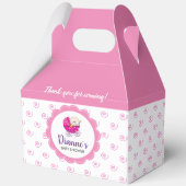 Ballotins C'est une boîte de faveur de spirale rose pour Bab (Recto)