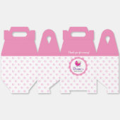 Ballotins C'est une boîte de faveur de spirale rose pour Bab (Déplié)