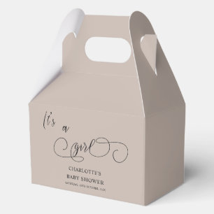 Ballotins C'est une fille Baby Shower Calligraphie Moderne M