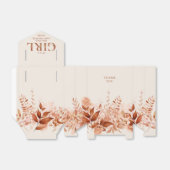 Ballotins C'Est Une Fille Rustique Baby shower Floral Automn (Déplié)