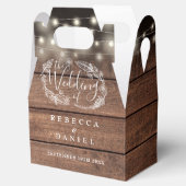 Ballotins Chaîne de bois rustique éclaire le Mariage floral (Ouvert)