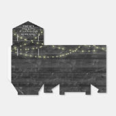 Ballotins Chaîne de lumière mariage sur Ballotin en bois de  (Déplié)