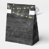 Ballotins Chaîne de lumière mariage sur Ballotin en bois de  (Arrière)