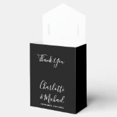 Ballotins Chaîne Lumière Signature Script noir blanc Mariage (Ouvert)