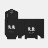 Ballotins Chaises De Plage Adirondack Mariage Noir Et Blanc (Déplié)