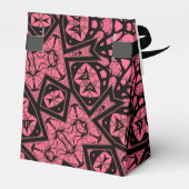 Ballotins Châle à patchwork de châle rose et noir (Arrière)