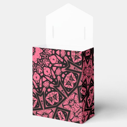 Ballotins Châle à patchwork de châle rose et noir (Ouvert)