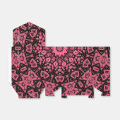 Ballotins Châle à patchwork de châle rose et noir (Déplié)