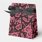 Ballotins Châle à patchwork de châle rose et noir (Verso)